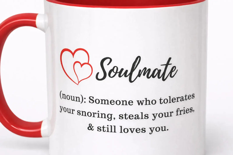 Soulmate funny definition mug 11oz ceramic couples coffee mug