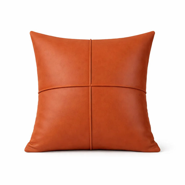 Terracotta Ember |Tech | Decorative Pillow Cover 18 × 18 inches