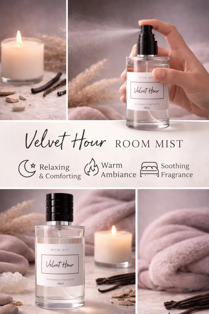 Velvet Hour Room Mist – 100ml | AuroraBloomCrafts