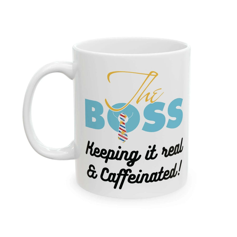 Boss Mug Gift - The BOSS Caffeinated Coffee Mug - Aurora Bloom Crafts