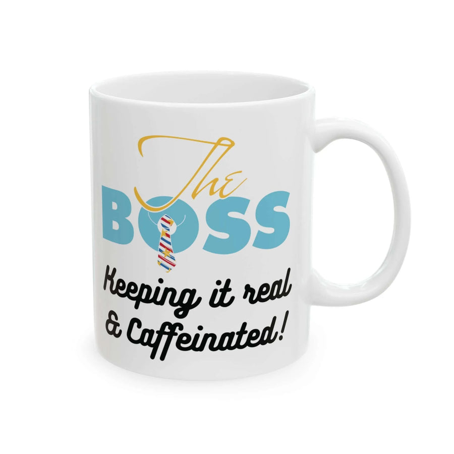 Boss Mug Gift - The BOSS Caffeinated Coffee Mug - Aurora Bloom Crafts