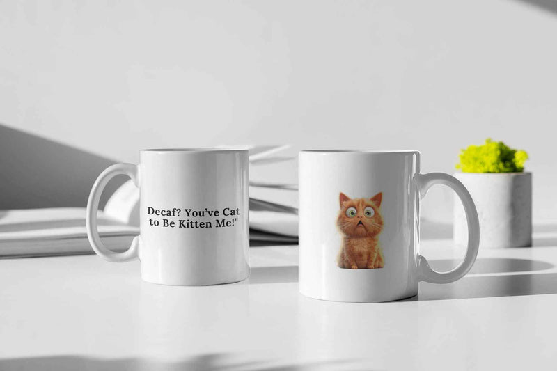 Cute Coffee Mug for Cat Lovers - Adorable Decaf Design