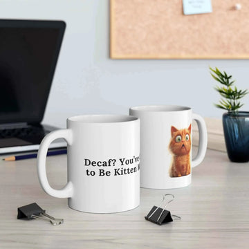 Cute Coffee Mug for Cat Lovers - Adorable Decaf Design