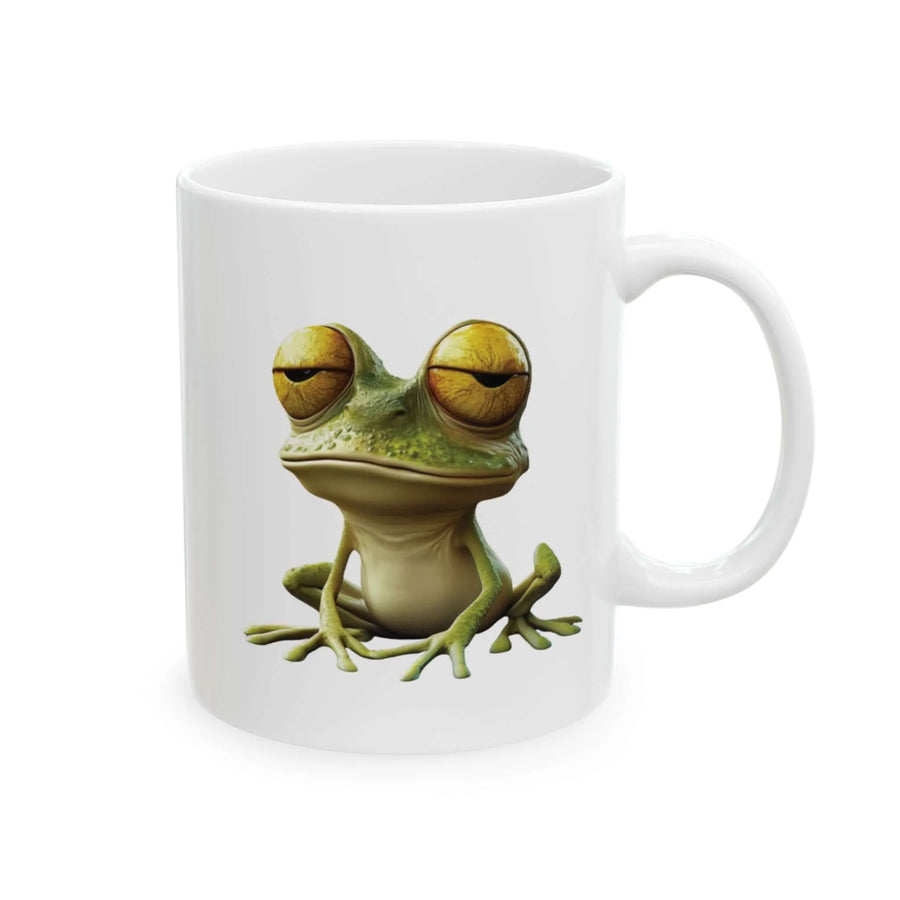 Funny Frog Coffee Mug - Hoppin' Into My Day After Coffee - Aurora Bloom Crafts