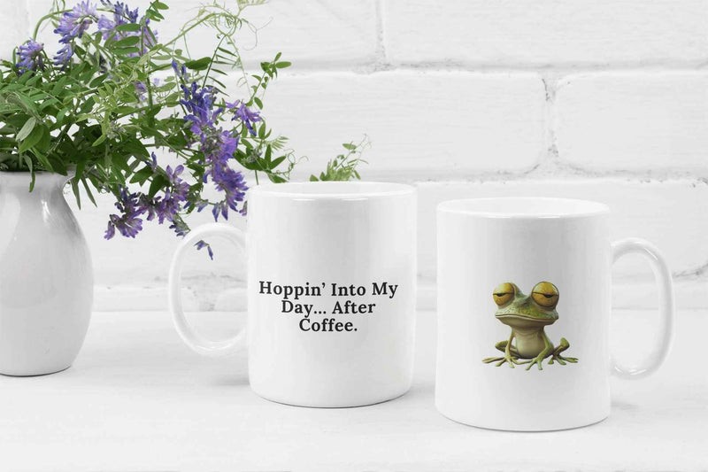 Funny Frog Coffee Mug - Hoppin&