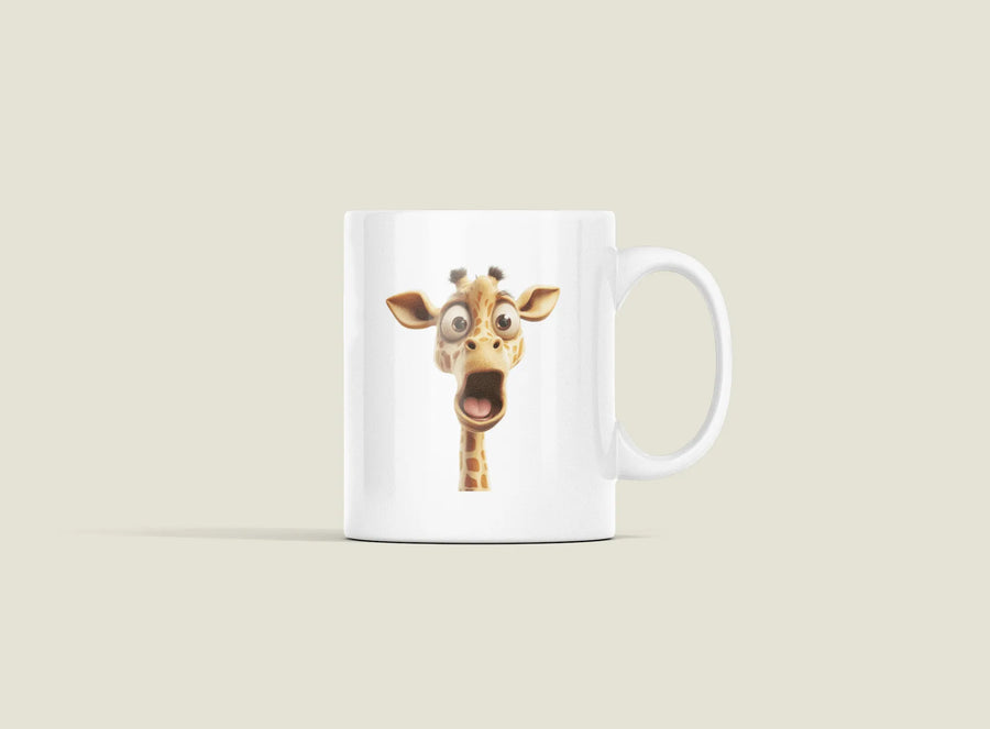 Funny Giraffe Coffee Mug - Whimsical Gift by Aurora Bloom Crafts - Aurora Bloom Crafts