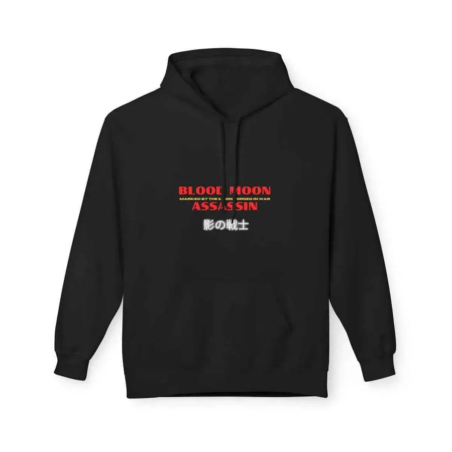 Blood Moon Assassin Hoodie - Black Urban Streetwear Hoodie