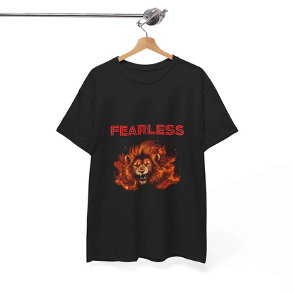Fearless Lion T-Shirt - Warrior Tribe Style - Aurora Bloom Crafts