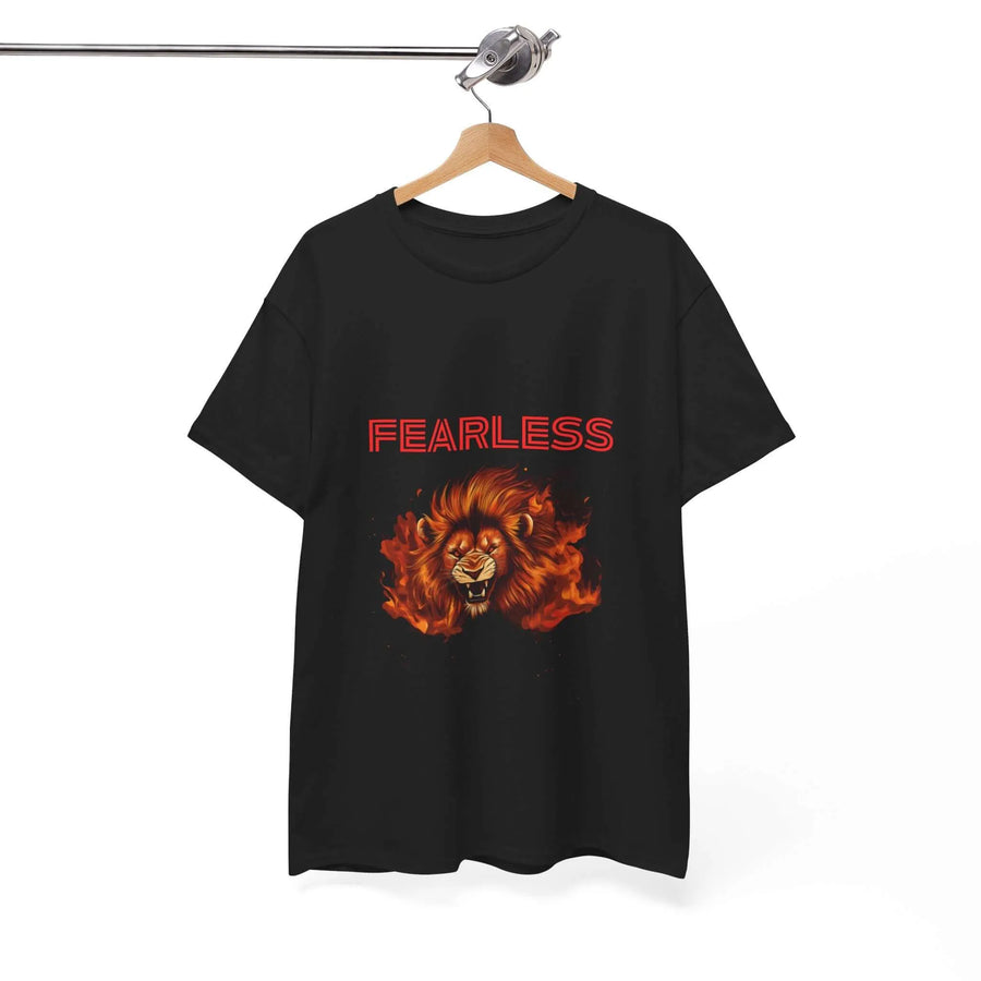 Fearless Lion T-Shirt - Warrior Tribe Style - Aurora Bloom Crafts