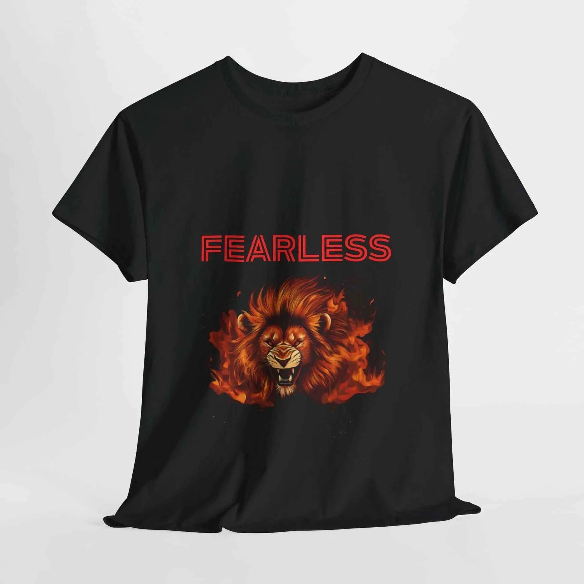 Fearless Lion T-Shirt - Warrior Tribe Apparel for Bold Style