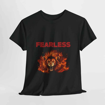 Fearless Lion T-Shirt - Warrior Tribe Apparel for Bold Style