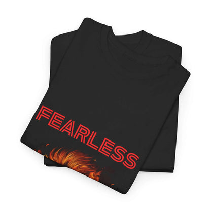 Fearless Lion T-Shirt - Warrior Tribe Style - Aurora Bloom Crafts