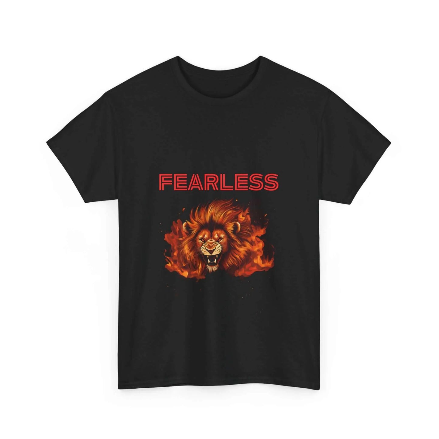 Fearless Lion T-Shirt - Warrior Tribe Style - Aurora Bloom Crafts