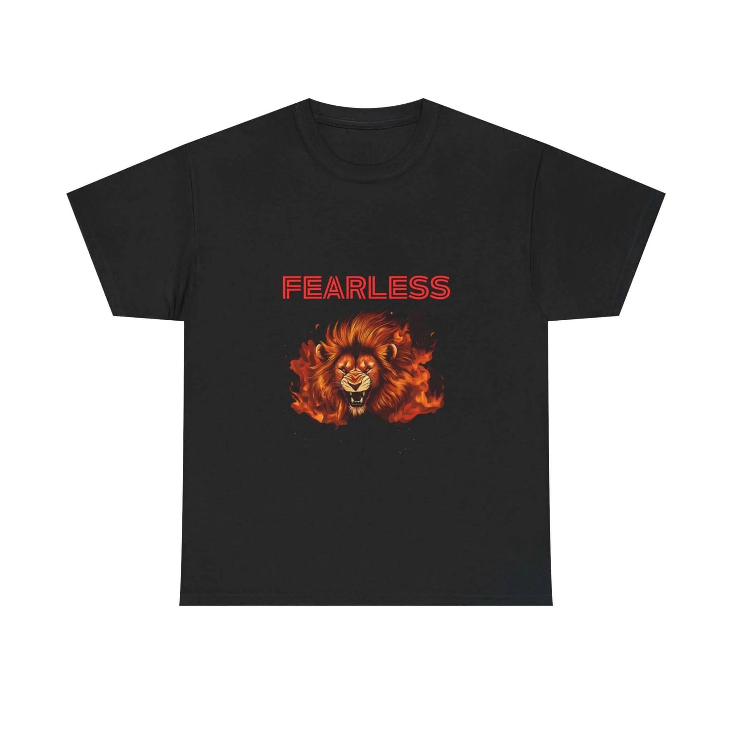 Fearless Lion T-Shirt - Warrior Tribe Style - Aurora Bloom Crafts