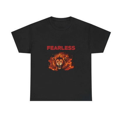 Fearless Lion T-Shirt - Warrior Tribe Style - Aurora Bloom Crafts