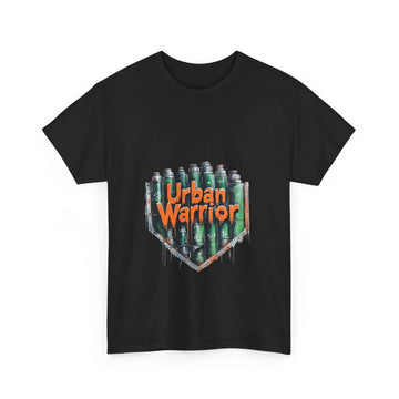 Graffiti Shield- Urban Warrior T-Shirt Oversized - Aurora Bloom Crafts