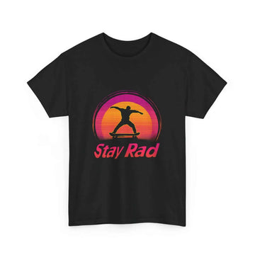 Stay Rad- Vintage Skate Style Shirt - Aurora Bloom Crafts