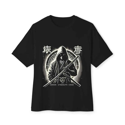 Honor Strength Code Samurai Warrior Oversized T-Shirt - Unisex Graphic Tee