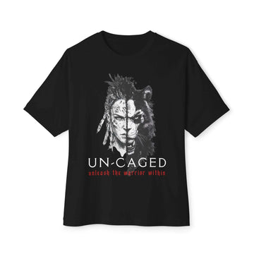 Un-Caged -Warrior-Themed Oversized T-Shirt - Aurora Bloom Crafts