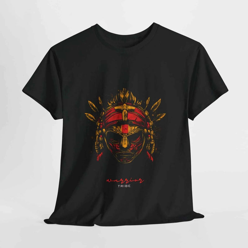 Warrior Tribe Oversized T-Shirt with Warrior Mask Design
