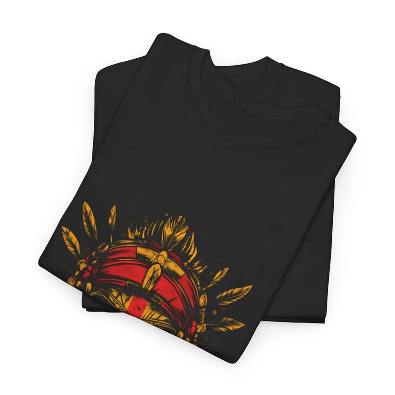 Warrior Tribe Oversized T-Shirt with Warrior Mask Design