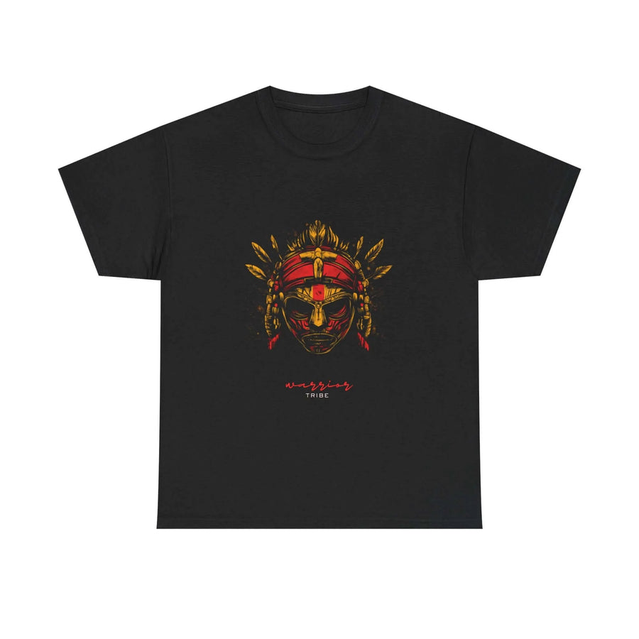 Warrior Tribe T-Shirt - Warrior Mask -Oversized - Aurora Bloom Crafts
