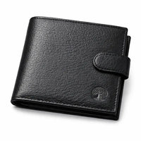 Men’s Leather Wallet | Slim Bifold with ID Window – Tree of Life - Aurora Bloom Crafts
