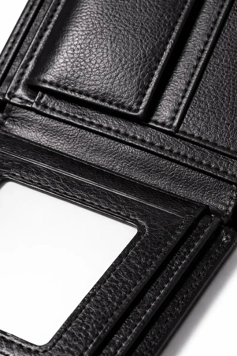 Men’s Leather Wallet | Slim Bifold with ID Window – Tree of Life - Aurora Bloom Crafts