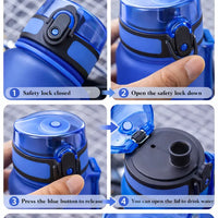 Cosmic Explorer Kids Water Bottle 500ml | BPA-Free Tritan Bottle - Aurora Bloom Crafts