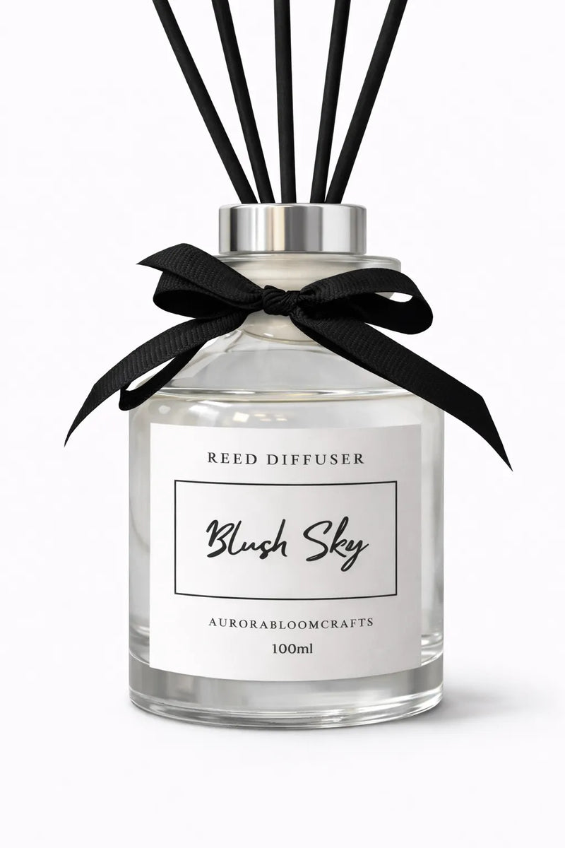 Aurora Bloom Crafts Reed Diffuser – Blush Sky (100ml)