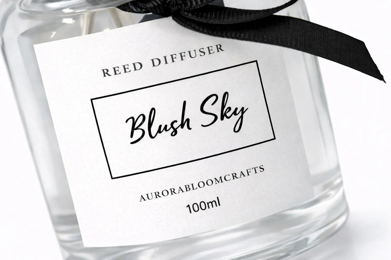 Aurora Bloom Crafts Reed Diffuser – Blush Sky (100ml)
