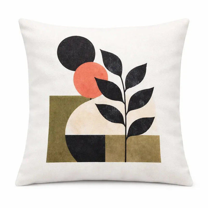 Decorative Throw Pillow Covers 18x18 | Modern Botanical Prints - Aurora Bloom Crafts