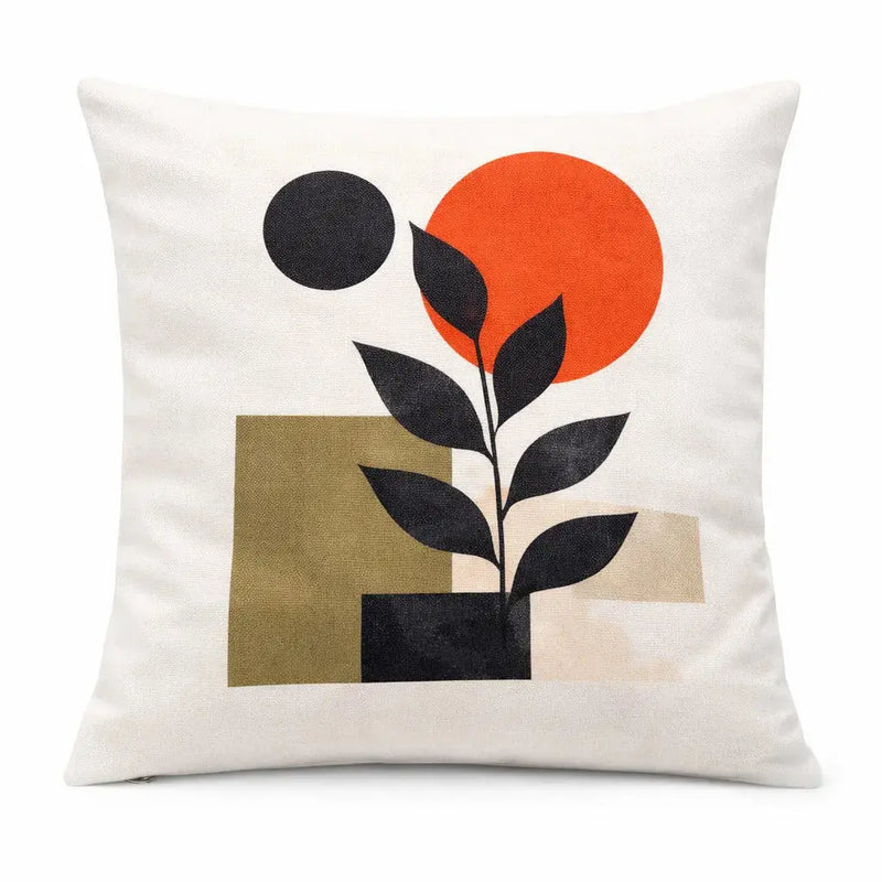 Decorative Throw Pillow Covers 18x18 | Modern Botanical Prints - Aurora Bloom Crafts