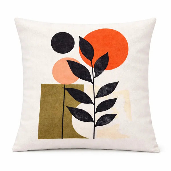 Decorative Throw Pillow Covers 18x18 | Modern Botanical Prints - Aurora Bloom Crafts