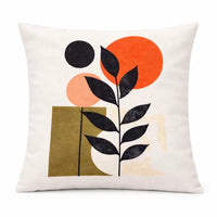 Decorative Throw Pillow Covers 18x18 | Modern Botanical Prints - Aurora Bloom Crafts