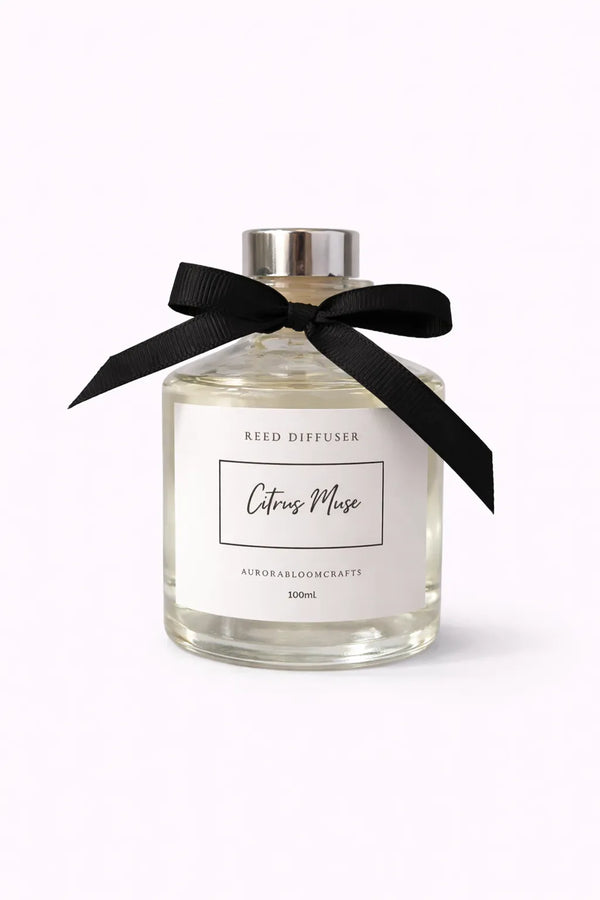 Aurora Bloom Crafts Reed Diffuser – Citrus Muse (100ml)
