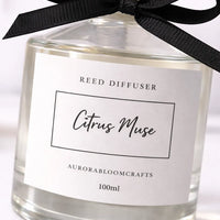 Aurora Bloom Crafts Reed Diffuser – Citrus Muse (100ml)