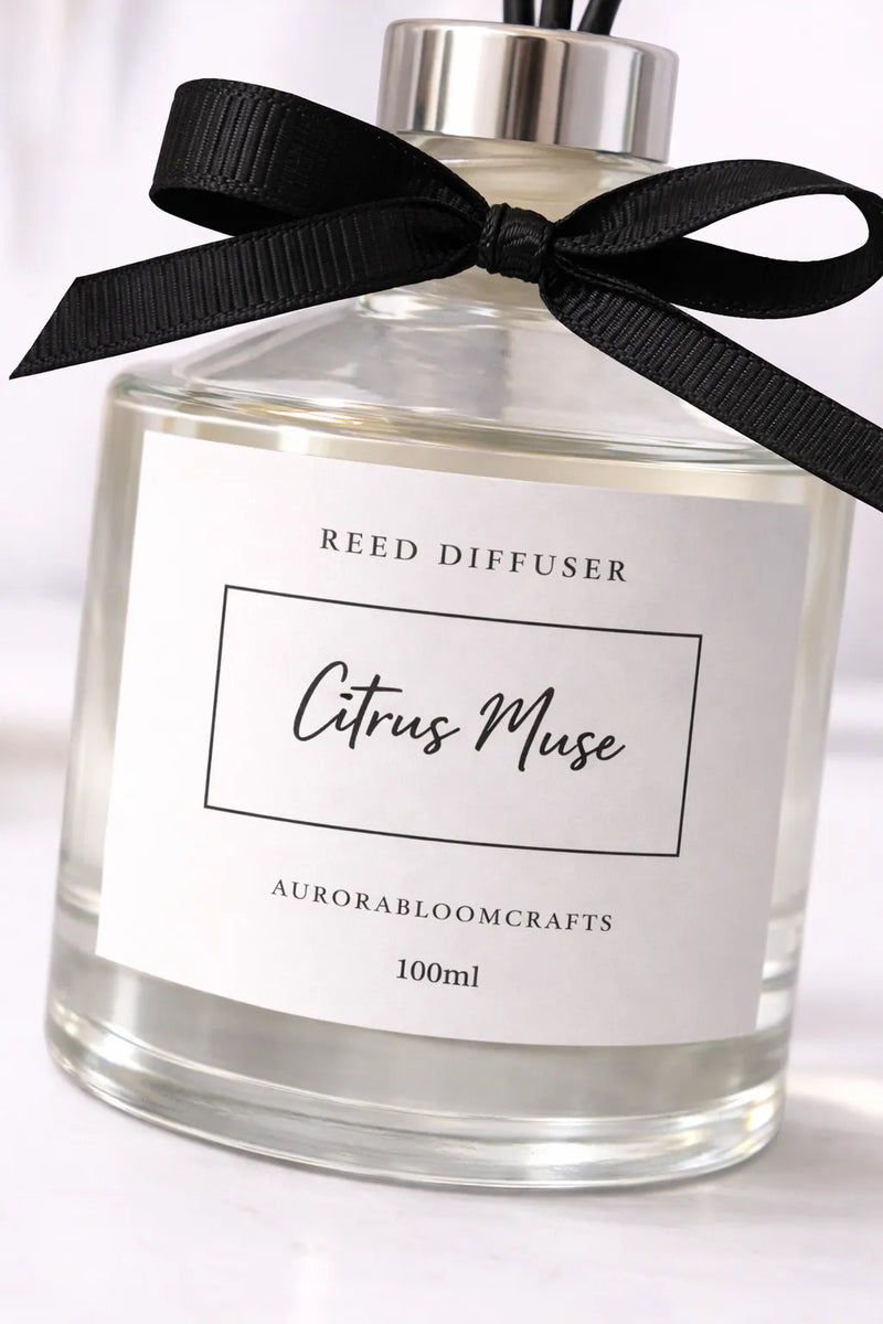 Aurora Bloom Crafts Reed Diffuser – Citrus Muse (100ml)