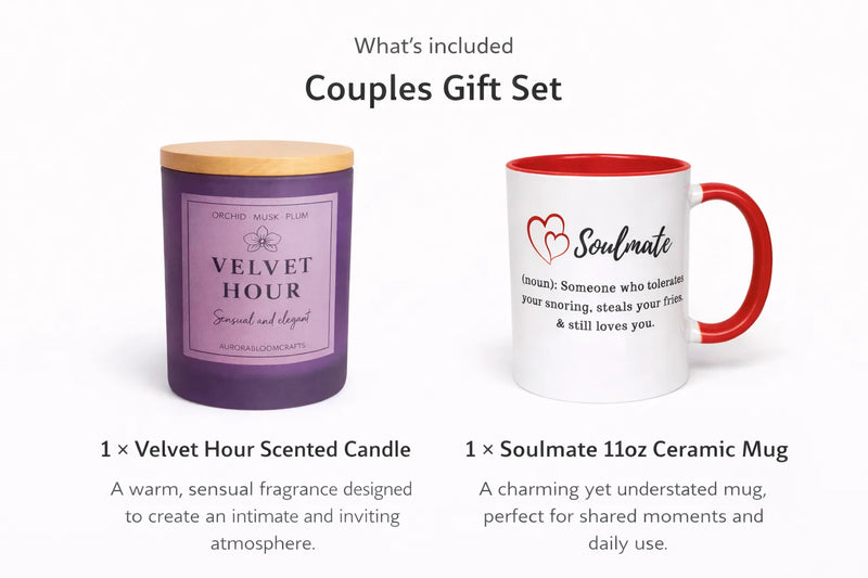 Couples Gift Set | Candle & Soulmate Mug