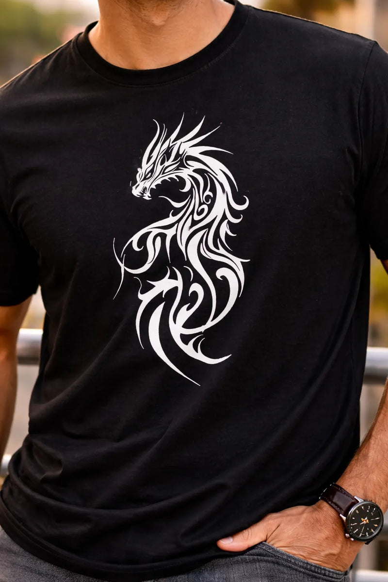 Dragon Spirit – Tribal Power Tee | Aurora Bloom Crafts