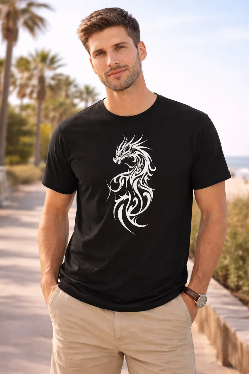 Dragon Spirit – Tribal Power Tee | Aurora Bloom Crafts
