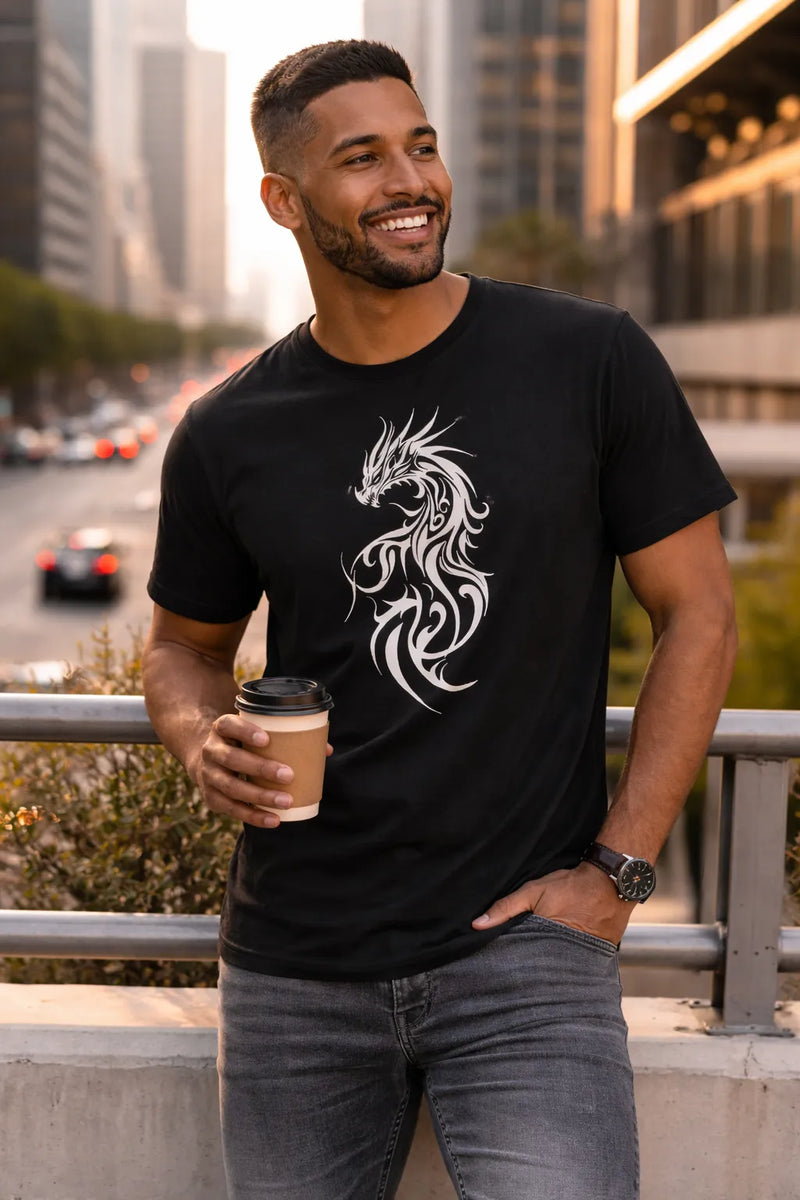Dragon Spirit – Tribal Power Tee | Aurora Bloom Crafts