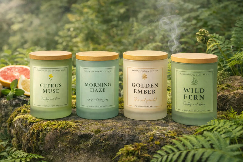 Earth & Soul – Luxury Candle Gift Set | AuroraBloomCrafts