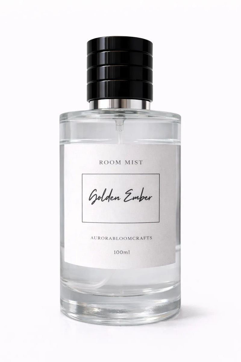 Golden Ember Room Mist – 100ml | AuroraBloomCrafts