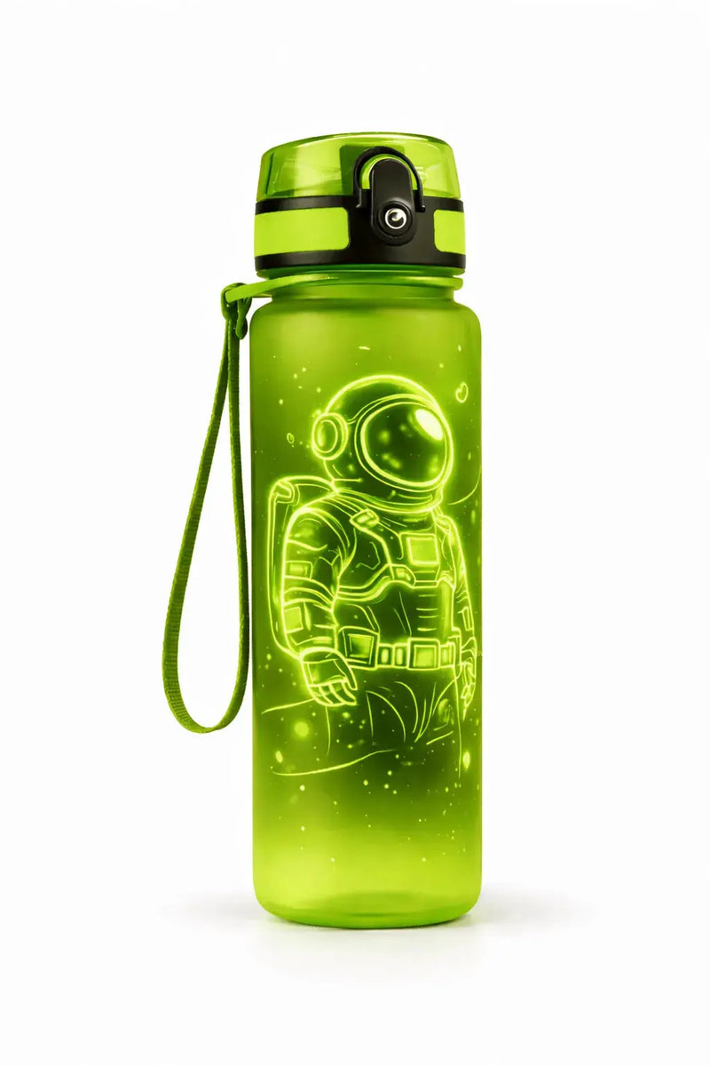 Cosmic Explorer Kids Water Bottle 500ml | BPA-Free Tritan Bottle - Aurora Bloom Crafts