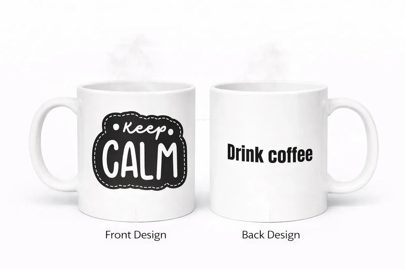 Keep Calm 11oz inspirational ceramic coffee mug