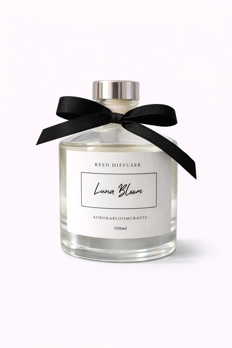 Aurora Bloom Crafts Reed Diffuser – Luna Bloom (100ml)