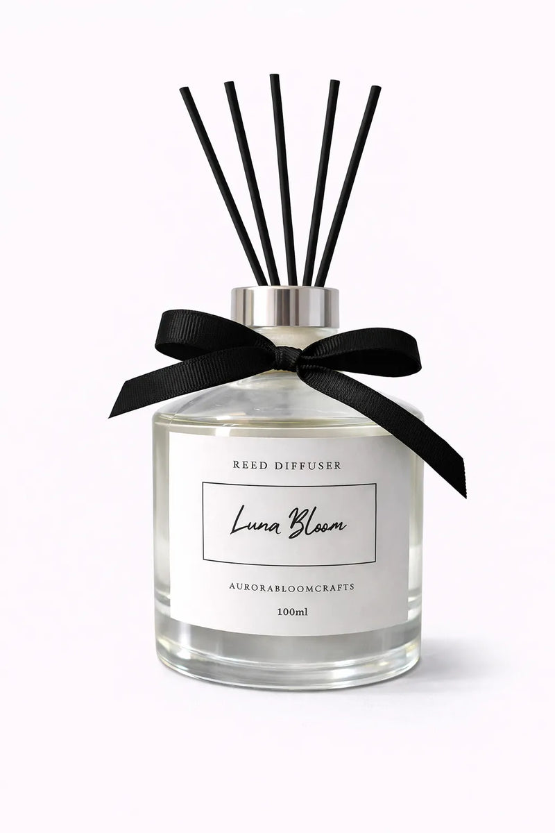 Aurora Bloom Crafts Reed Diffuser – Luna Bloom (100ml)