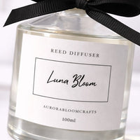 Aurora Bloom Crafts Reed Diffuser – Luna Bloom (100ml)