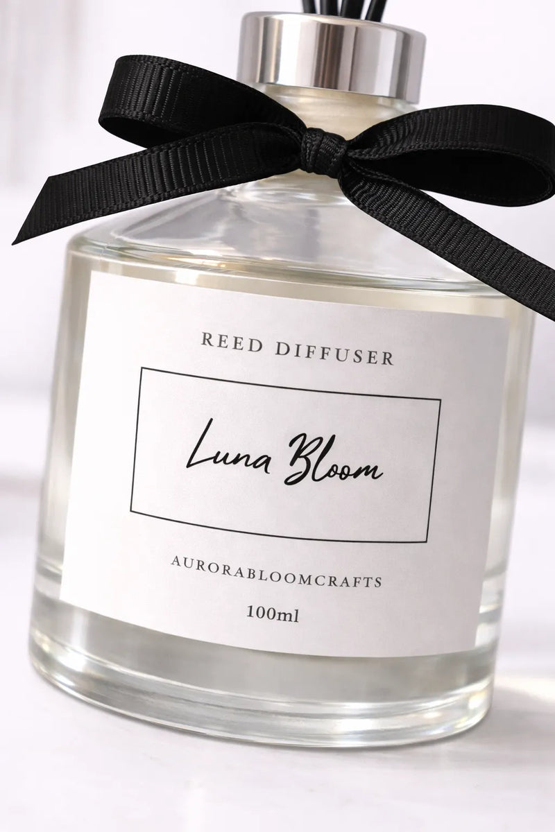 Aurora Bloom Crafts Reed Diffuser – Luna Bloom (100ml)